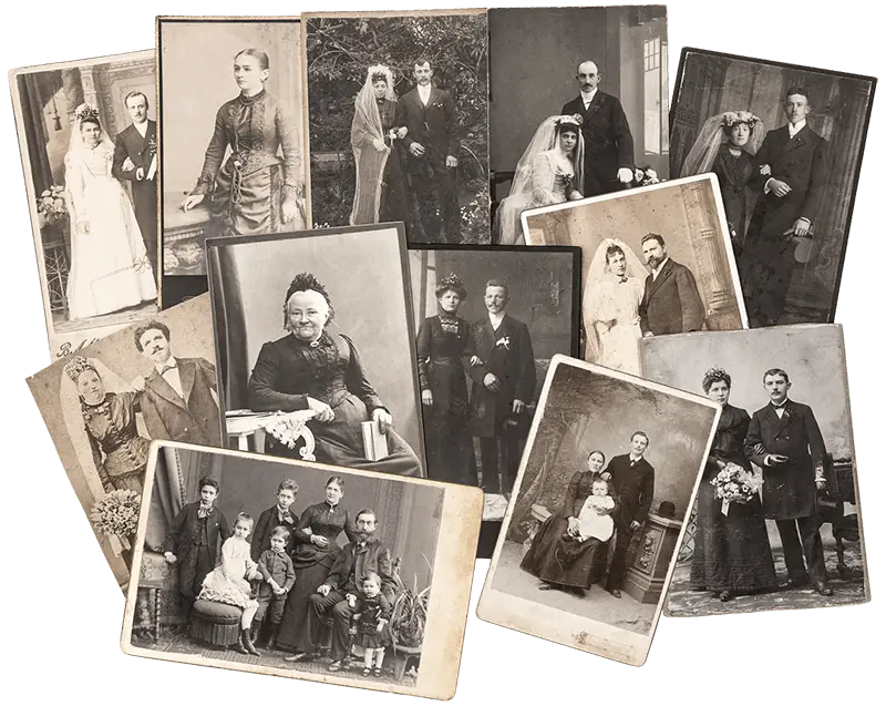 old-photo trace Irish family roots - tree